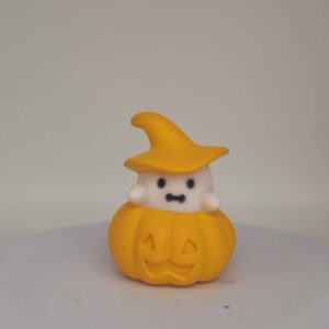 Orange hat ghost pumpkin [without lights]