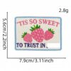 Wholesale Colorful Cartoon English Embroidery Patches Iron On Polyester Fabric for DIY Clothing Accessories Home Decor