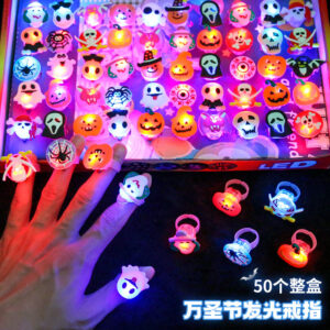 Halloween glowing ring [50 pieces in a box]