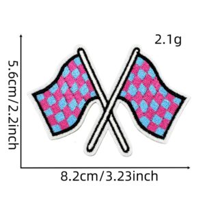Plaid cloth patch 8#