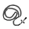 oly-a1227f7bf18d44192dc7746081436754 Wholesale Trendy Hematite Stone Cross Pendant Rosary Beads Fashion Jewelry Accessory