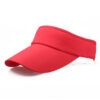 Wholesale Fashion Red Visor Hat with Lengthened Brim for Outdoor Sunshade Summer