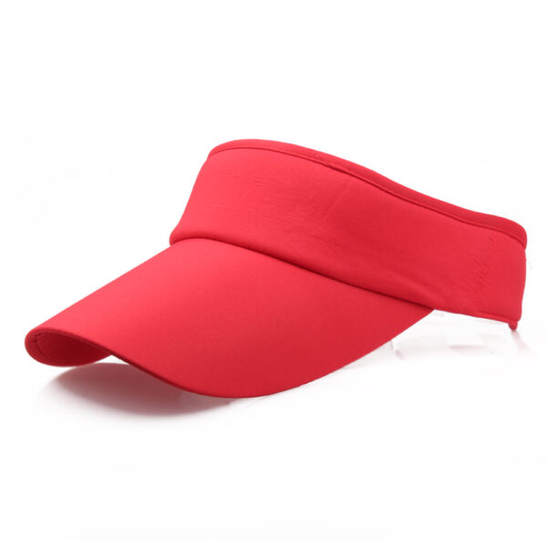Wholesale Fashion Red Visor Hat with Lengthened Brim for Outdoor Sunshade Summer