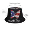 Wholesale Chic Bucket Hat Butterfly Pattern Unisex Sun Protection Hat for Outdoor Travel