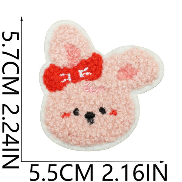 Wholesale Cute Cartoon Animal Polyester Thread Embroidered Patch for Clothing Decorative Accent