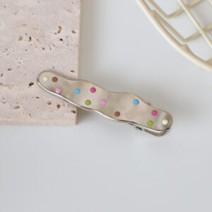 5#Color dot slender wave-solid-6.2cm