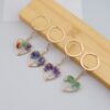 Wholesale Chakra Tree of Life Crystal Bag Charm Keychain Fashion Accessory Boutique Resale