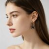 oly-a15f25de94cff84ee419d06effb69742 Wholesale Silver Tone Zinc Alloy Spider Pendant Ear Hooks Gothic Retro Fashion Accessory