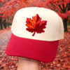 oly-a16f78cefa5dce2778b46d1a6917d25e Wholesale Maple Leaf Chenille Embroidered Patch Iron On 7cm Fashion Accessory