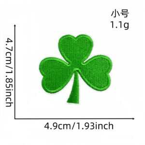 Green leaf small cloth stickers 15#