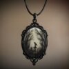 Wholesale Vintage Gothic Crow Necklace Pendant Zinc Alloy Halloween Jewelry Fashion Accessory