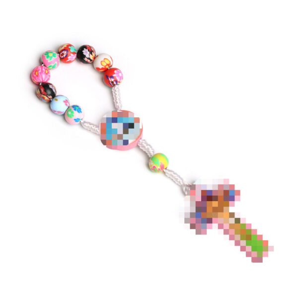 oly-a194ddc6c17734095943d9a4b0971cc3 Wholesale Colorful Cross Rosary Necklace Polymer Clay Beads for Kids Casual Fashion Accessory