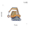 Wholesale Stylish Polyester Embroidery Patch Engineering Vehicle Sticker for Clothing Boutique Resale