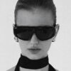 Wholesale Retro Hip Hop Trendy Sunglasses UV400 Protection Black Frame Grey Lens Fashion Accessory Everyday Wear