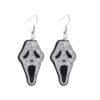 oly-a1a035a9e7b3baaa08c4cbfa3d47e13e Wholesale Halloween Asymmetric Glitter Letter Acrylic Earrings Spooky Pumpkin Ghost Skeleton Fashion Accessory Gift for Boutique Resale