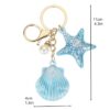 oly-a1a7f79927f3a199b3837194983e5a8a Wholesale Ocean Design Resin Keychain Pendant - Cute Marine Starfish & Scallop Bag Charm, Car Key Accessory, Gift for Junior
