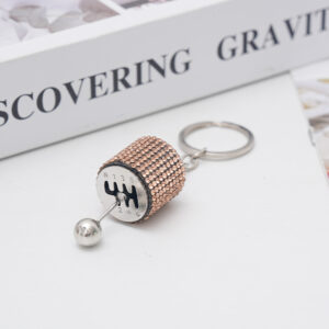 oly-a1c35b8250c7870127b6cb898bd277fa Wholesale Metal Car Shift Knob Keychain Chic White Accessory for Auto Enthusiasts Gift