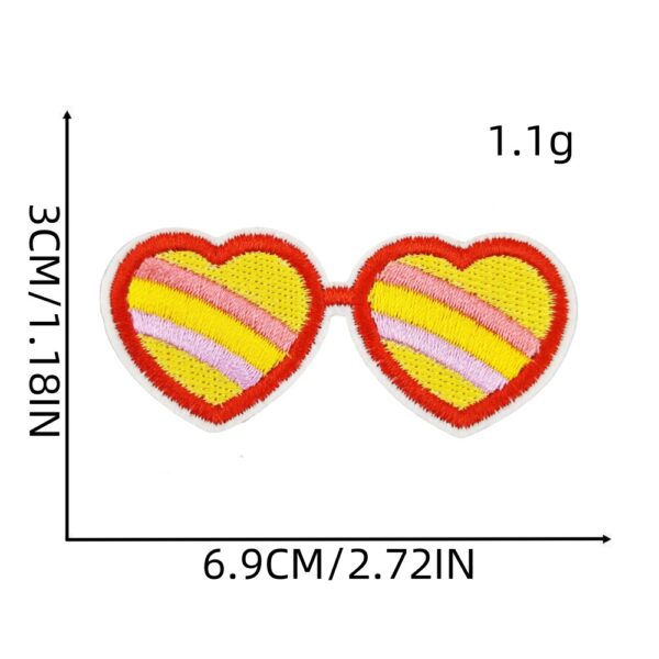 oly-a1e07aa8cb05ede83f17e2b3ad49cbb0 Wholesale Bohemian Embroidered Patches with Yellow Cartoon Letters Polyester Fabric Bag Coat DIY Accessory