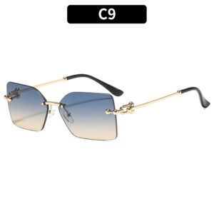 C9-gold frame blue tea tablets