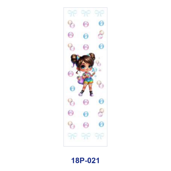 Wholesale 2/8/16pcs UV DTF Stickers Cartoon Girl Watermelon Ice Cream Pineapple Pattern Pen and Bookmark Stickers