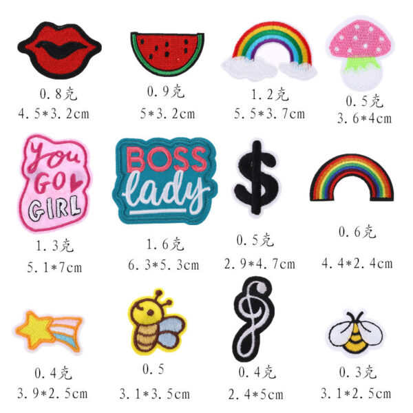 Wholesale Polyester Iron-On Embroidery Patches - Cute Floral Butterfly Designs for DIY Bag Decoration, Gift, Resale