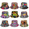 Wholesale Double Sided Retro Cassette Tape Bucket Hat Sun Protection Unisex