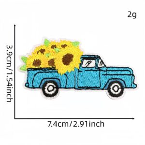 Sunflower fabric patch #4