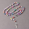oly-a225e0d90f3109e5cee64796a9c2bdfd Wholesale Fashion Polymer Clay Cross Necklace 6mm Beads Jewelry Accessory