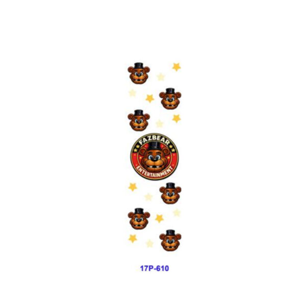 Wholesale 2/8/16pcs Scary Cartoon Bear Chicken Birthday Cake Star Series UV DTF Pen and Bookmark Stickers OLY Exclusive