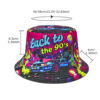 Wholesale Trendy 90s Printed Bucket Hat Unisex Street Party Sun Hat