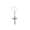 Wholesale Classical Red Cross Keychain Pendant with Ruby Accent Zinc Alloy Car Key Accessory OLY Exclusive