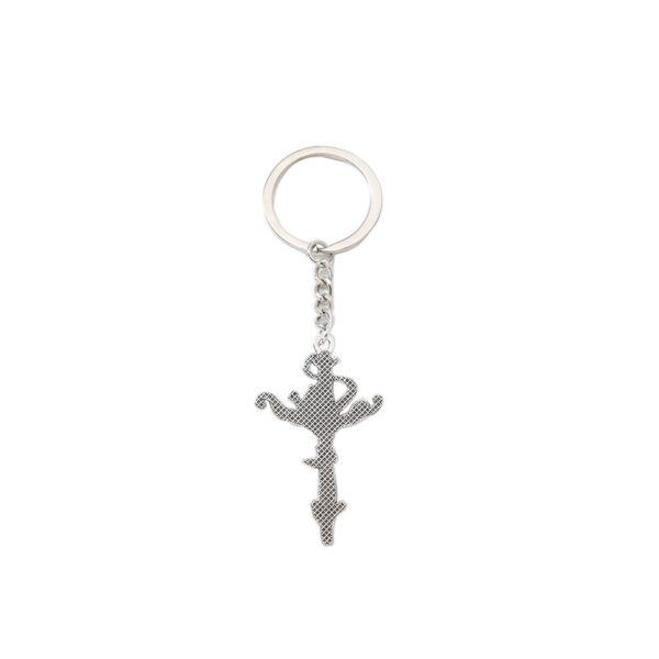 Wholesale Classical Red Cross Keychain Pendant with Ruby Accent Zinc Alloy Car Key Accessory OLY Exclusive