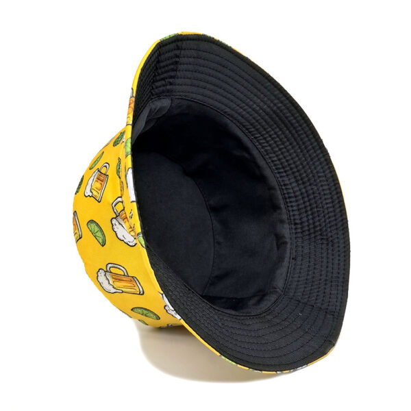 oly-a22b1c520a0f2e87a244d0d9791e3720 Wholesale Beer Print Bucket Hat Double Sided Sun Hat for Outdoor Party Beach
