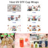 oly-a22eca5d56a1fc0ce6323cd953f251b8 Wholesale 5pcs Summer Daily Cute Cartoon Pig Gardening Reading Skating Bath Baking Mixed Decor Prints 16oz Cup UV DTF Wraps