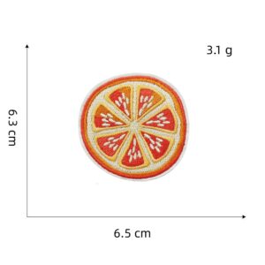 Orange series cloth stickers 4#