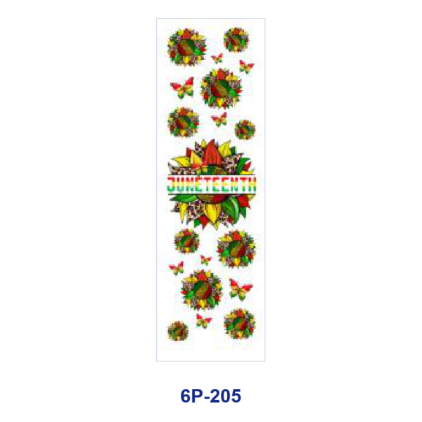 Wholesale 2/8/16pcs UV DTF Stickers Juneteenth Butterfly Heart Mama Mini Black King Print Pen and Bookmark Stickers