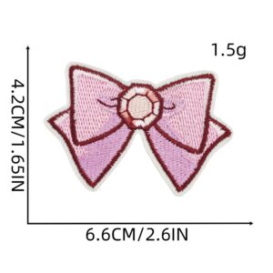 Bow cloth stickers 6#