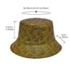 Wholesale Gold Laser Two Sided Bucket Hat for Party and Everyday Wear