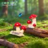 Wholesale Resin Mushroom Cluster Cute DIY Micro Landscape Ornament For Terrarium Garden Decor Resale