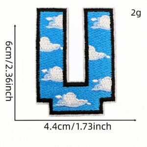 English alphabet cloth sticker u