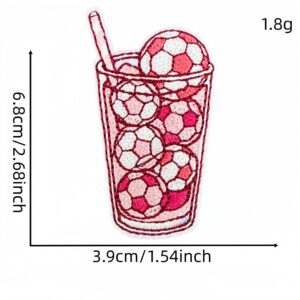 Pink soccer patch #12