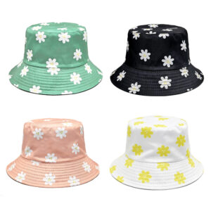 Wholesale Reversible Print Bucket Hat Stylish Sun Protection Hat for Women Gift Ready