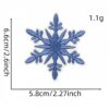 Wholesale Trendy Winter Cartoon Embroidered Patches Snowman Penguin Blue Embroidery Badges DIY Accessory