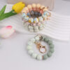 oly-a2c98345c490451a2f9b48d4773fa1be Wholesale Water Transfer Silicone Bead Keychain Fashion Accessory Gift for Party