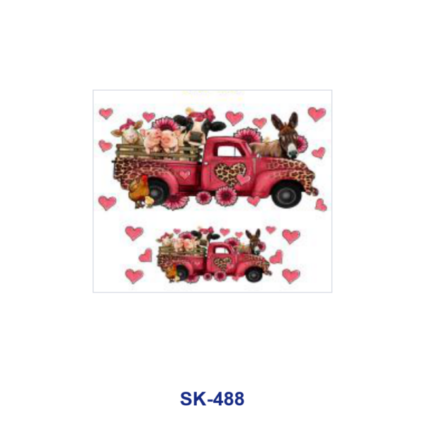 Wholesale 8pcs Maternal Theme Heart Donut Bear Truck Nurse Floral Decor Mini Cup Keychain Sticker