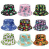 Wholesale Trendy Animal Print Double Sided Bucket Hat for Outdoor Leisure and Sun Protection