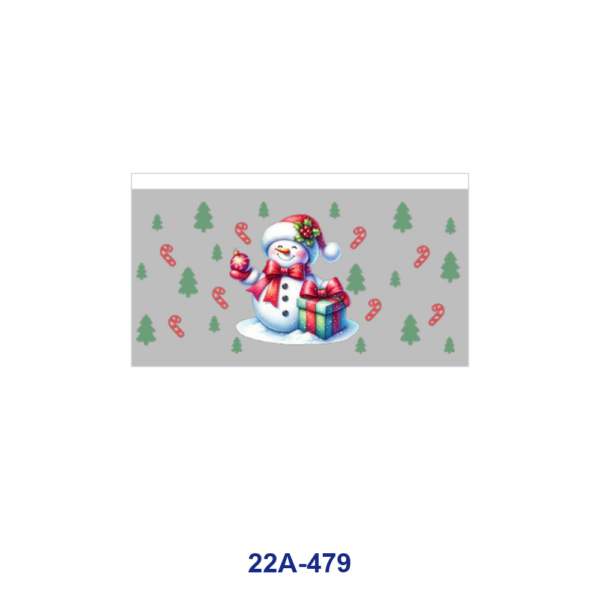 Wholesale 5pcs Cute Winter Christmas Snowman Holiday Element Mixed Decor Prints 16oz Cup UV DTF Wraps