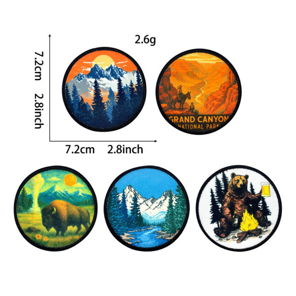oly-a2f16094774c515884a0fa3dedbace9f Wholesale Bear Embroidery Patches Iron-On Polyester Fashion Accessory for Clothing DIY