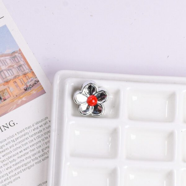 oly-a2fda47f6d440f82df76587f86f6a610 Wholesale Silver Oil Bean Flower Acrylic Loose Beads for DIY Phone Chain Jewelry Making Accessory