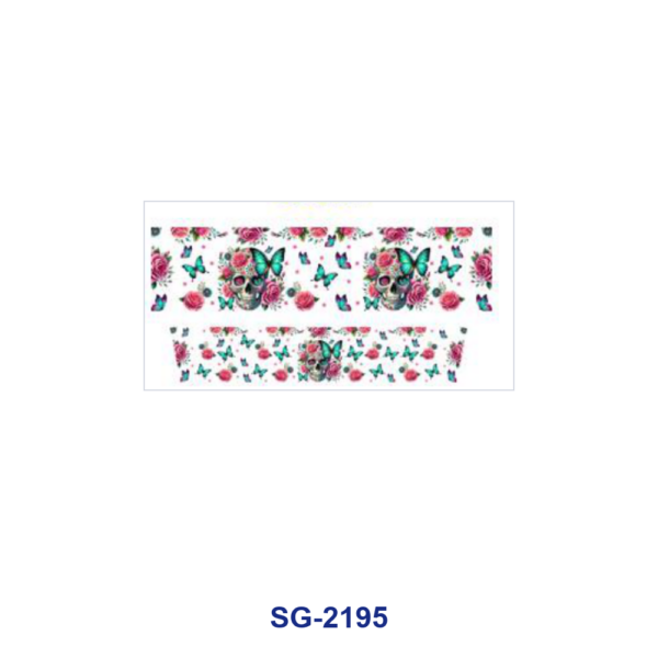 Wholesale 8pcs Mixed Gothic Rose Butterfly Print 3oz Cup Stickers Wrap